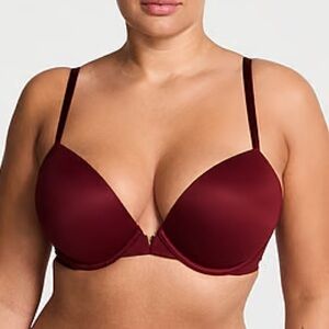 NWT Victoria’s secret plunge lightly lined demi bra burgundy - 34D